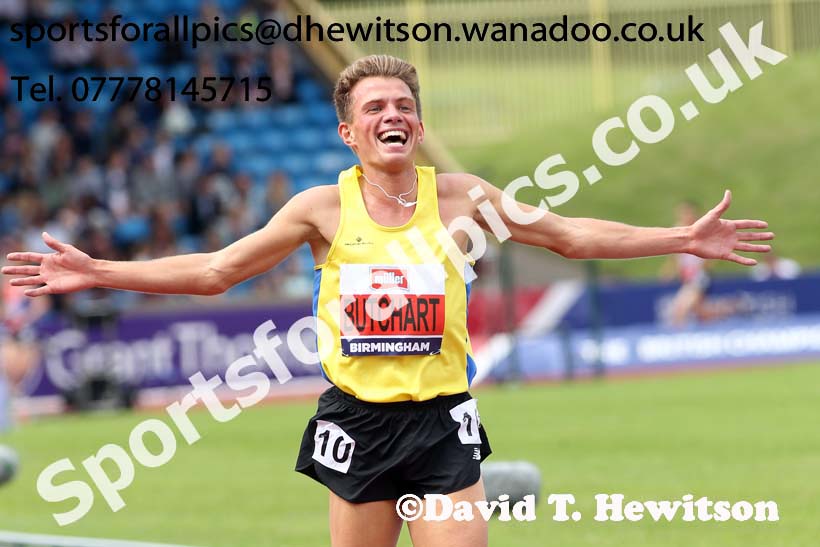 Mens 5000 metres, British Championships, Birmingham. Photo: David T. Hewitson/Sports for All Pics